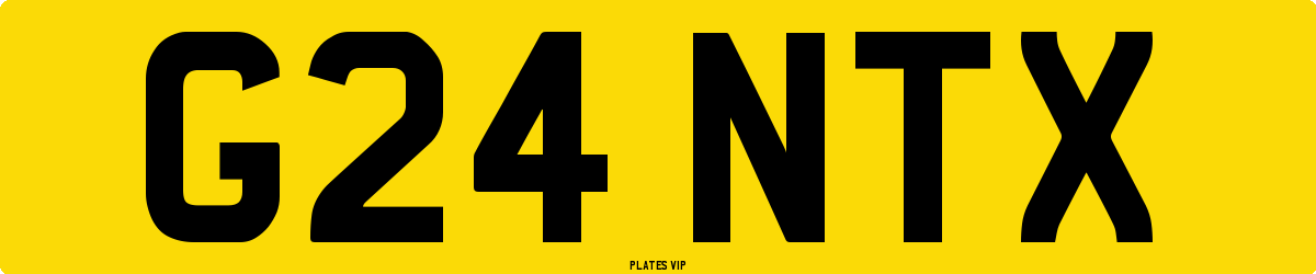 G24 NTX Number Plate
