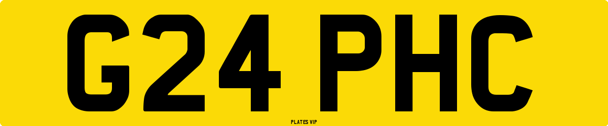 G24 PHC Number Plate