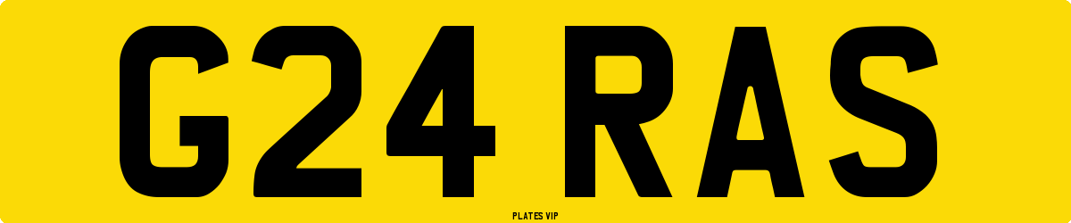 G24 RAS Number Plate