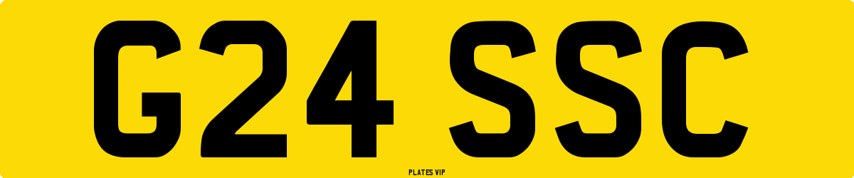 G24 SSC Number Plate