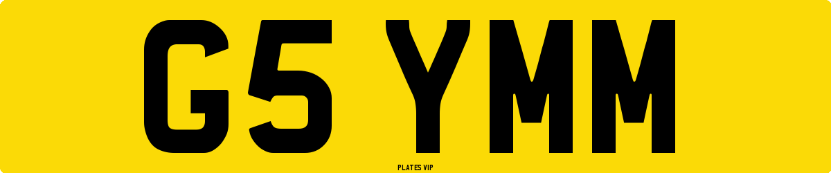 G5 YMM Number Plate