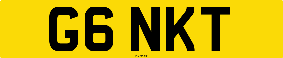 G6 NKT Number Plate