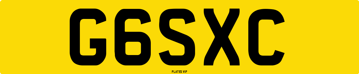 G6SXC Number Plate