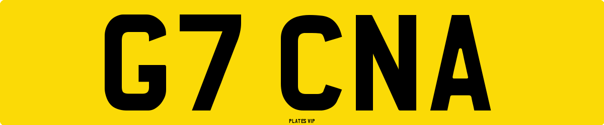 G7 CNA Number Plate