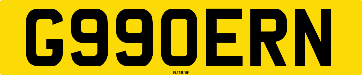 G990ERN Number Plate