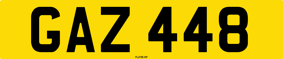 GAZ 448 Number Plate