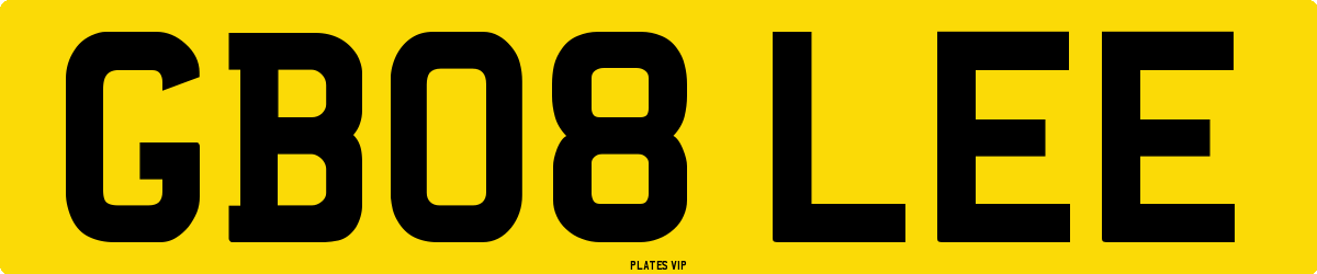 GB08 LEE Number Plate