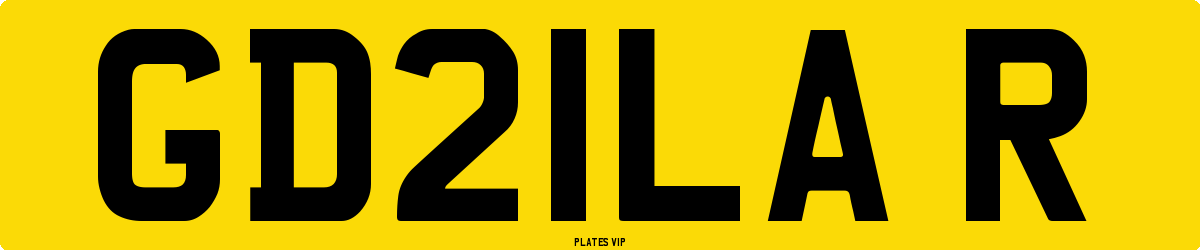 GD21LA R Number Plate