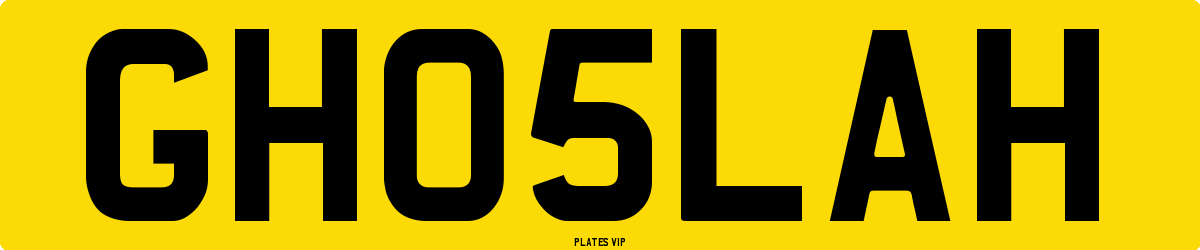 GH05LAH Number Plate