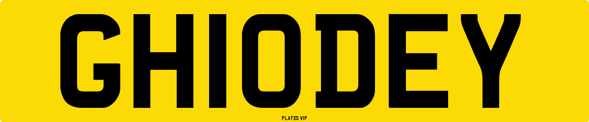 GH10DEY Number Plate