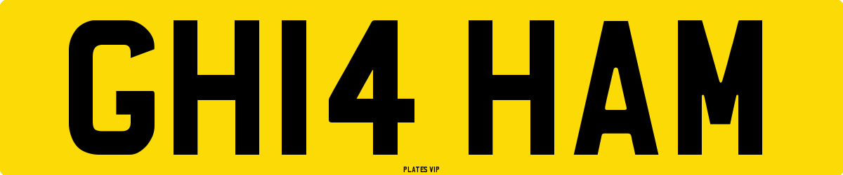 GH14 HAM Number Plate
