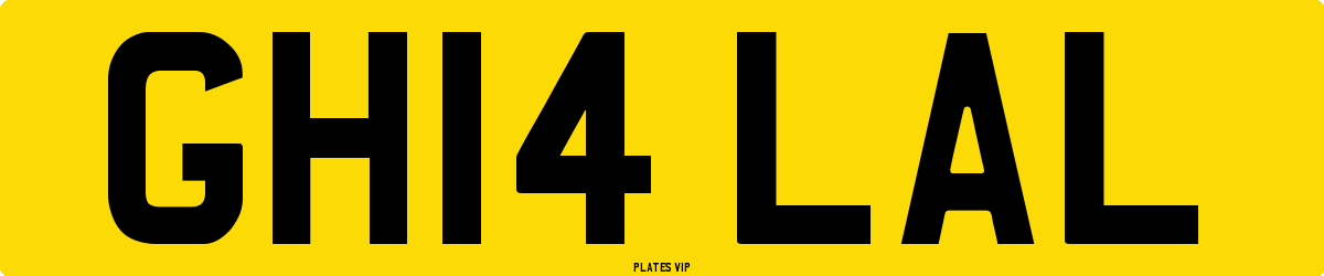 GH14 LAL Number Plate