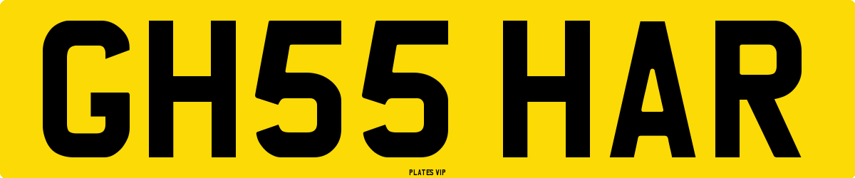 GH55 HAR Number Plate
