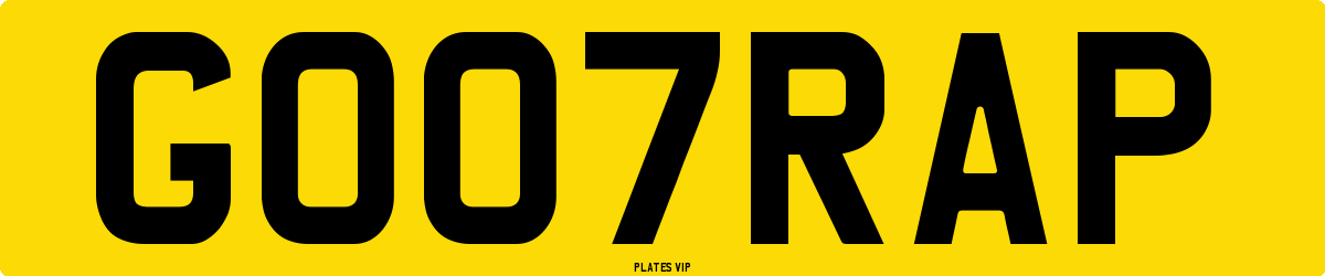GO07RAP Number Plate