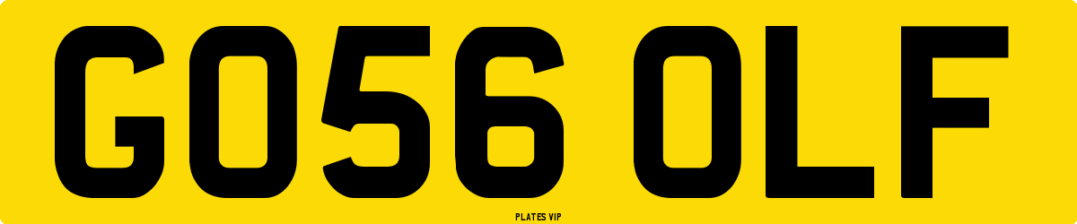 GO56 OLF Number Plate