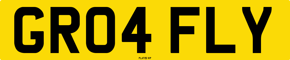 GR04 FLY Number Plate