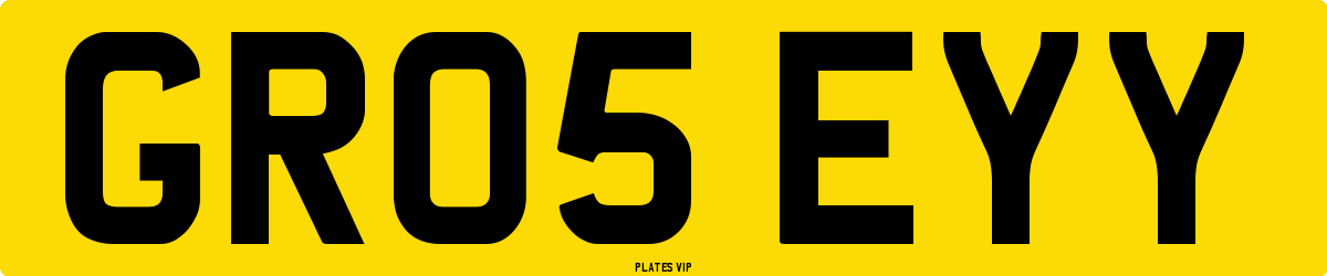 GR05 EYY Number Plate