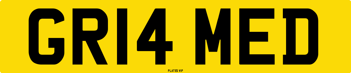 GR14 MED Number Plate