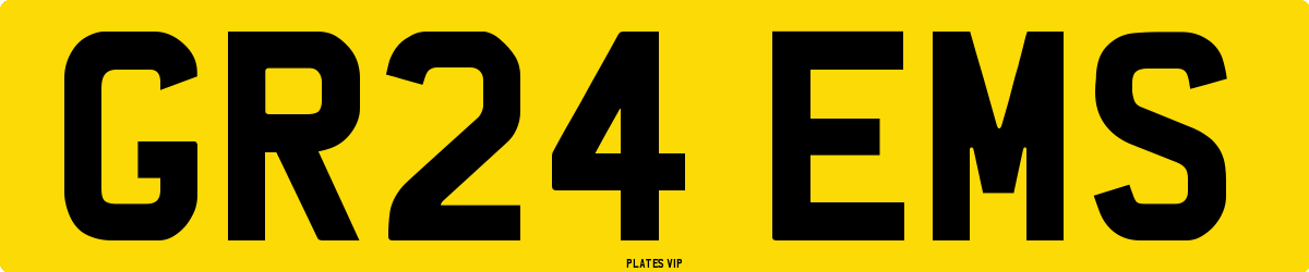 GR24 EMS Number Plate