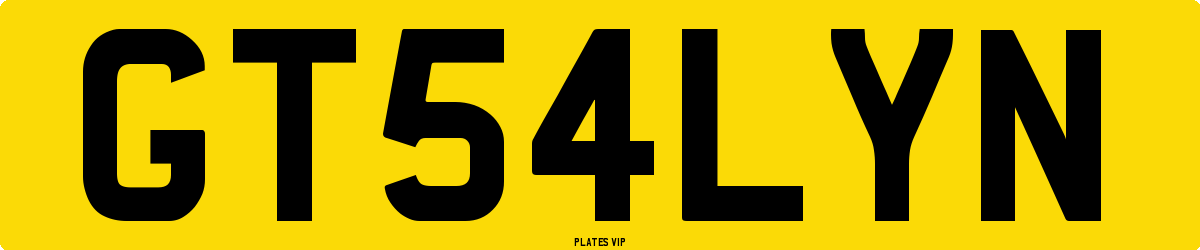 GT54LYN Number Plate