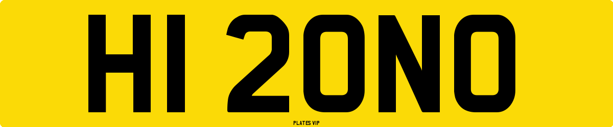 H1 2ONO Number Plate