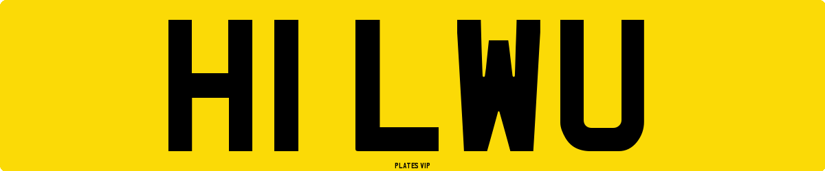 H1 LWU Number Plate