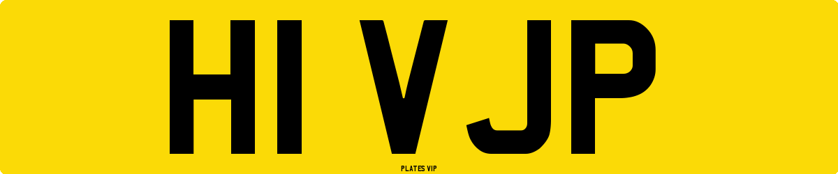 H1 VJP Number Plate
