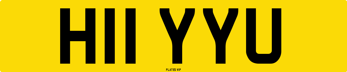 H11 YYU Number Plate