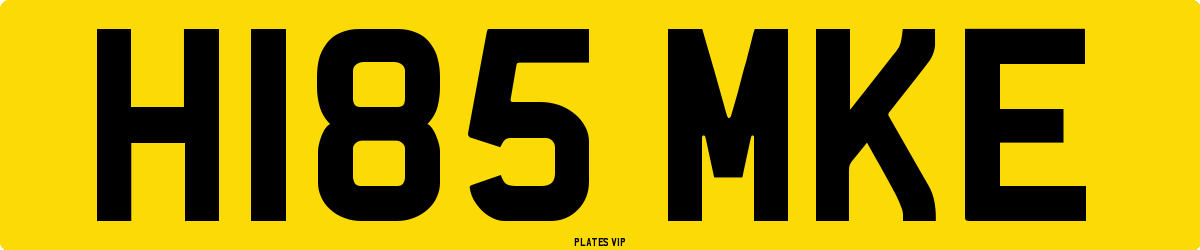 H185 MKE Number Plate