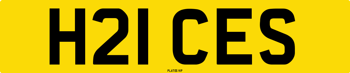 H21 CES Number Plate