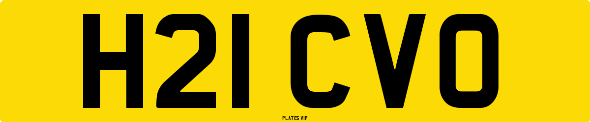 H21 CVO Number Plate
