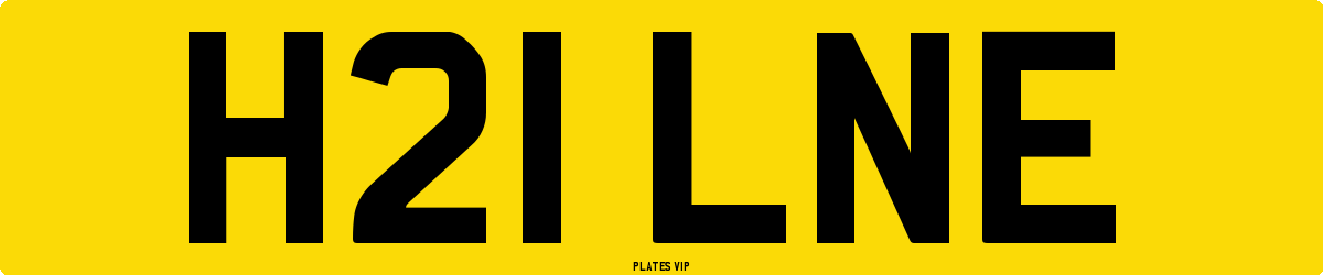 H21 LNE Number Plate