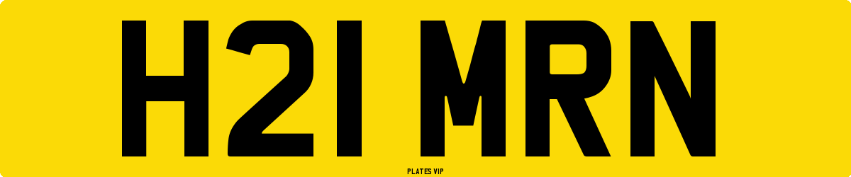 H21 MRN Number Plate
