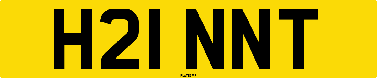 H21 NNT Number Plate
