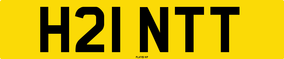 H21 NTT Number Plate