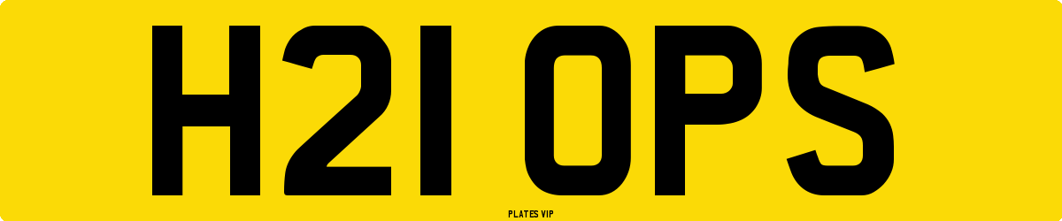 H21 OPS Number Plate