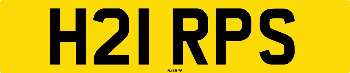 H21 RPS Number Plate