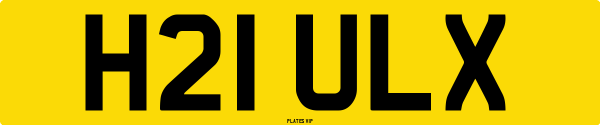 H21 ULX Number Plate