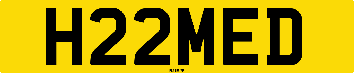H22MED Number Plate