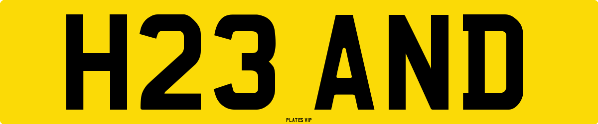 H23 AND Number Plate