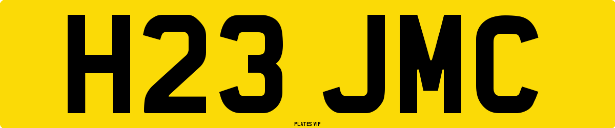 H23 JMC Number Plate