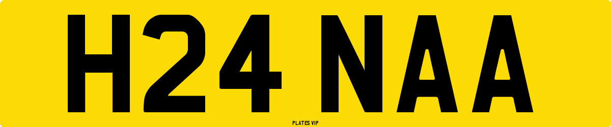H24 NAA Number Plate