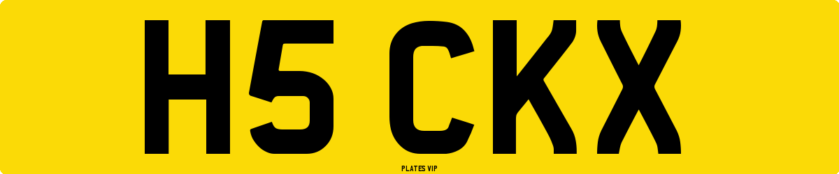 H5 CKX Number Plate