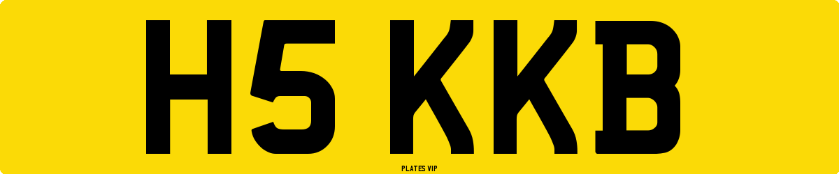H5 KKB Number Plate