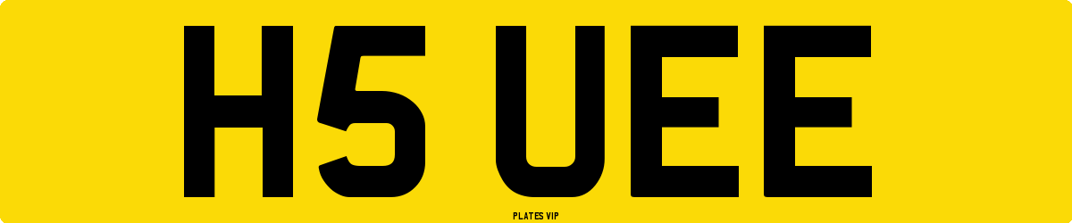 H5 UEE Number Plate