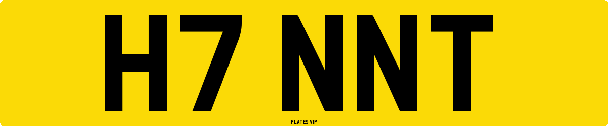 H7 NNT Number Plate