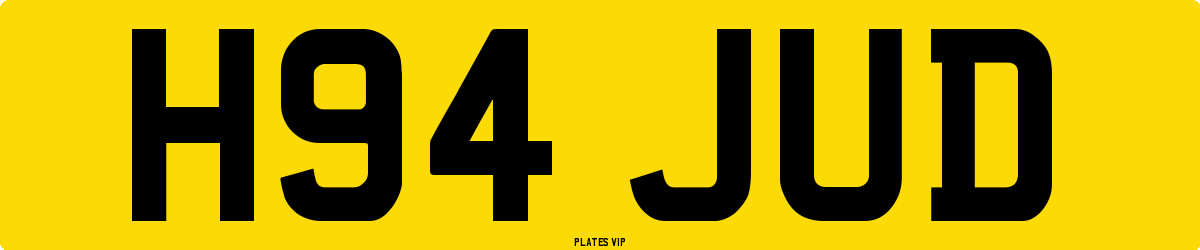 H94 JUD Number Plate
