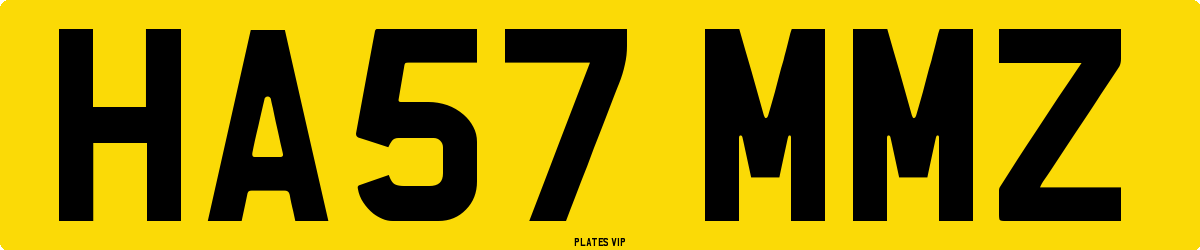 HA57 MMZ Number Plate