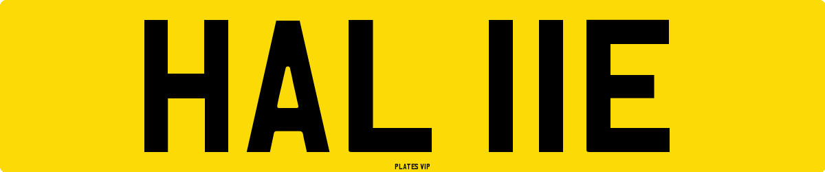 HAL 11E Number Plate
