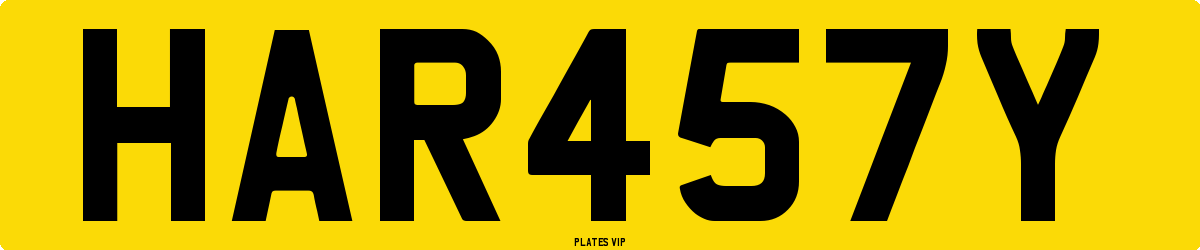 HAR457Y Number Plate
